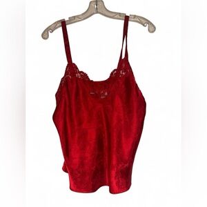 Vintage Red lace camisole